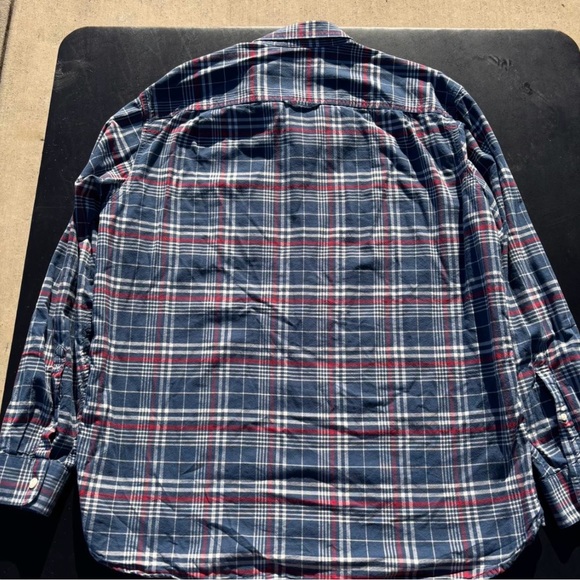 Mens LL bean longsleeve plaid shirt - Picture 2 of 3
